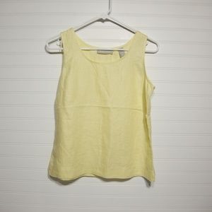 Kate Hill Women's Petite Linen Tank Top